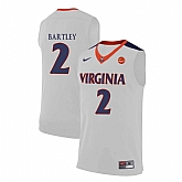 Virginia Cavaliers 2 Justice Bartley White College Basketball Jersey Dzhi,baseball caps,new era cap wholesale,wholesale hats